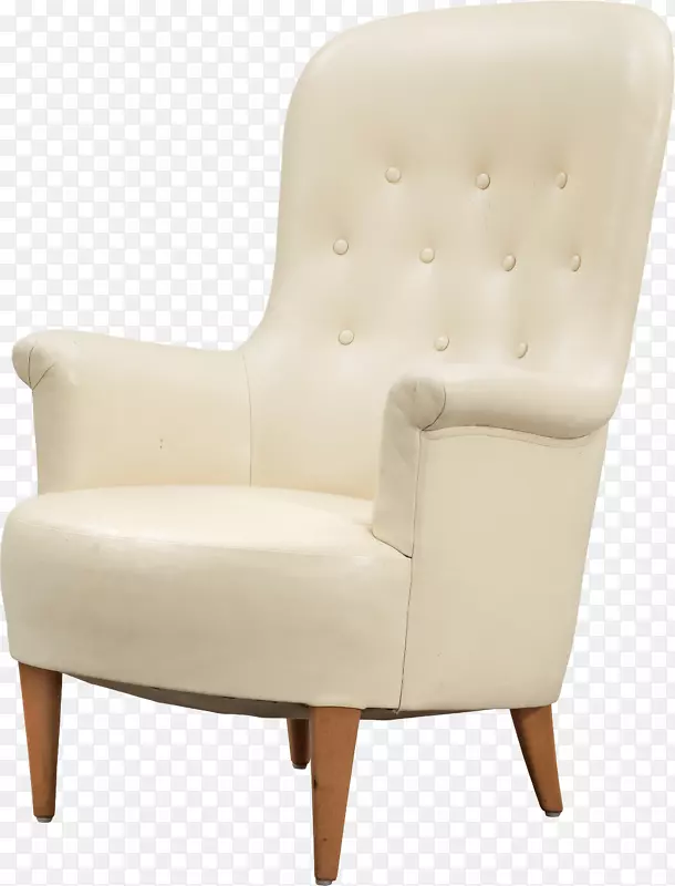 椅子沙发家具-白色扶手椅PNG形象