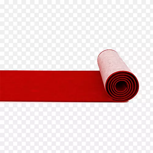 瑜伽垫红色图案-红地毯PNG
