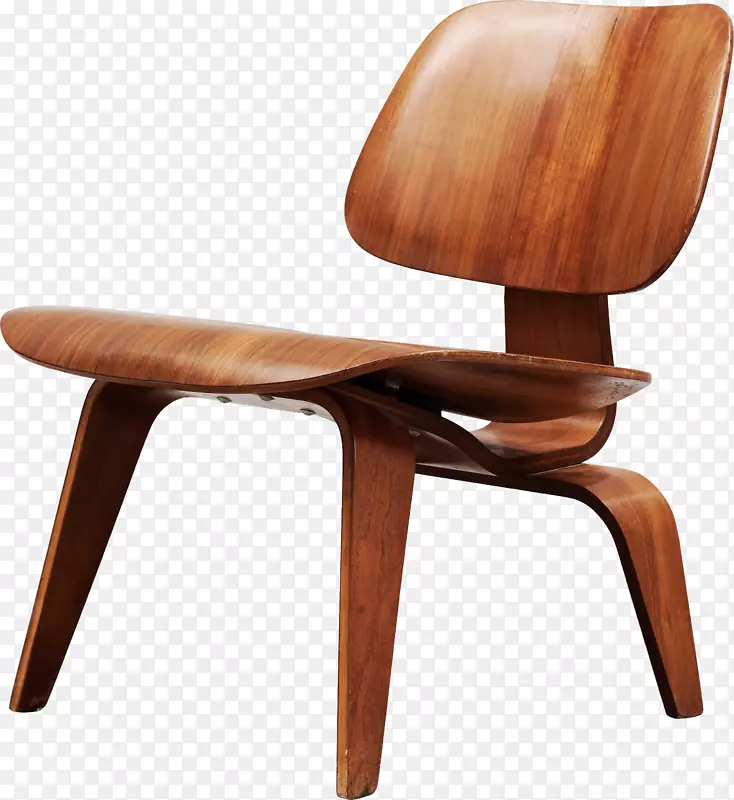 Eames躺椅木桌椅PNG图像