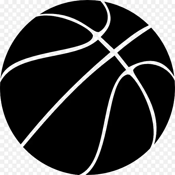 篮球篮板扣篮夹艺术-黑色篮球Png形象