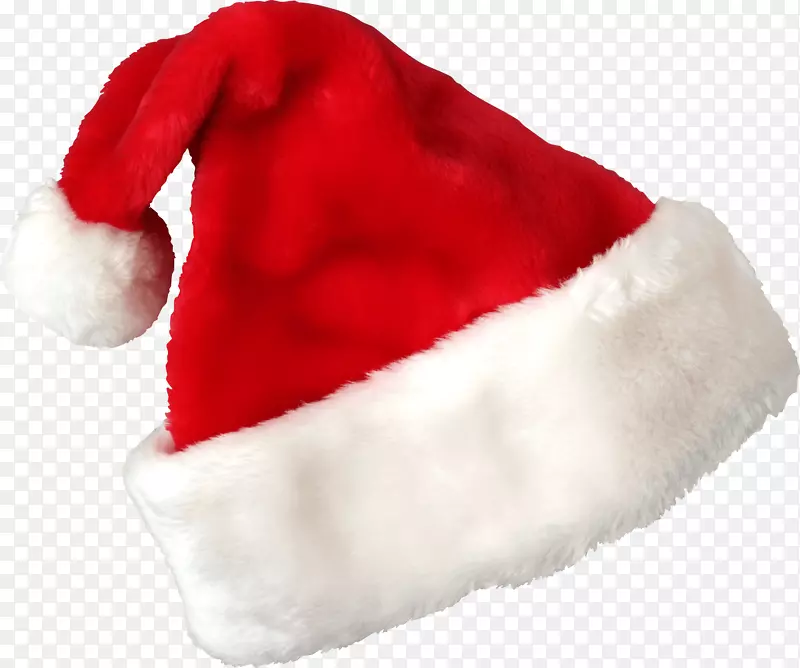 圣诞老人帽子圣诞剪贴画-圣诞老人红色帽子PNG图片