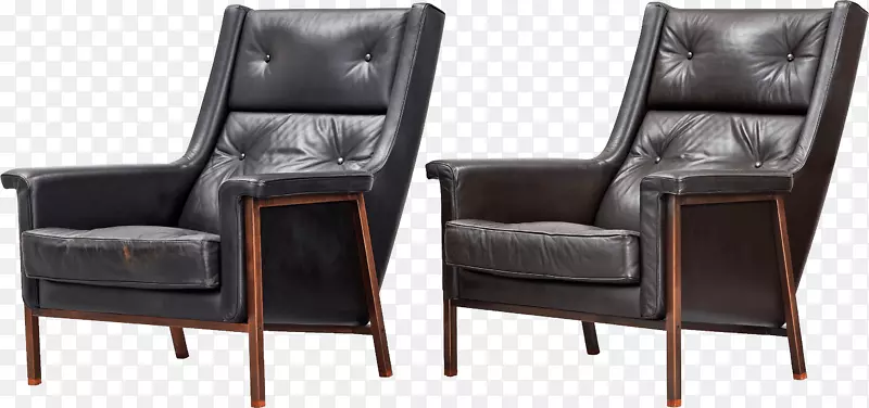 椅子沙发家具桌-黑色扶手椅