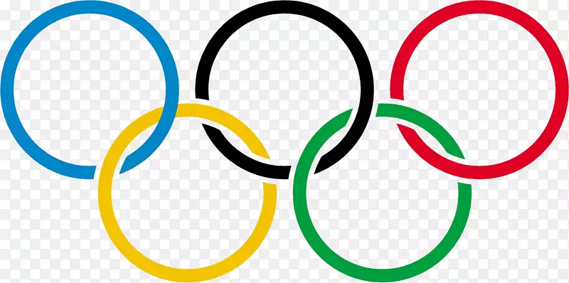 2024年夏季奥运会品牌圈地区剪贴画-奥运五环PNG