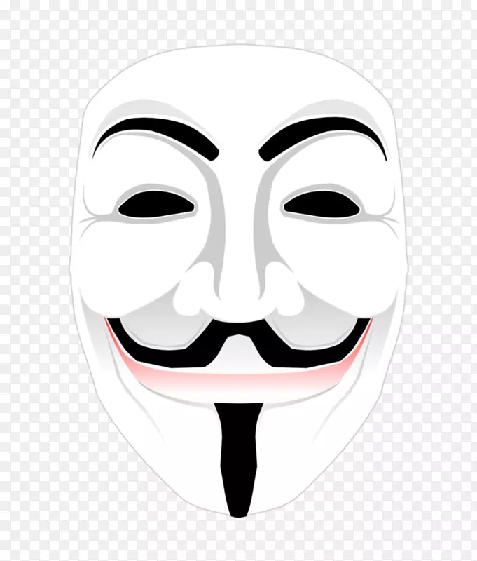 盖伊福克斯面具匿名剪辑艺术-匿名面具PNG