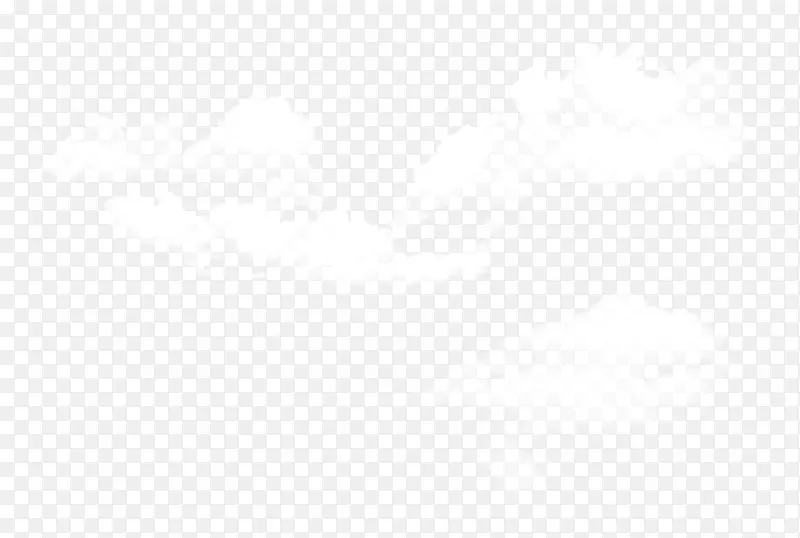 黑白方角图案-云PNG图像