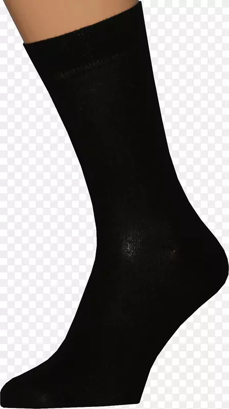 膝高袜-黑色袜子PNG图像