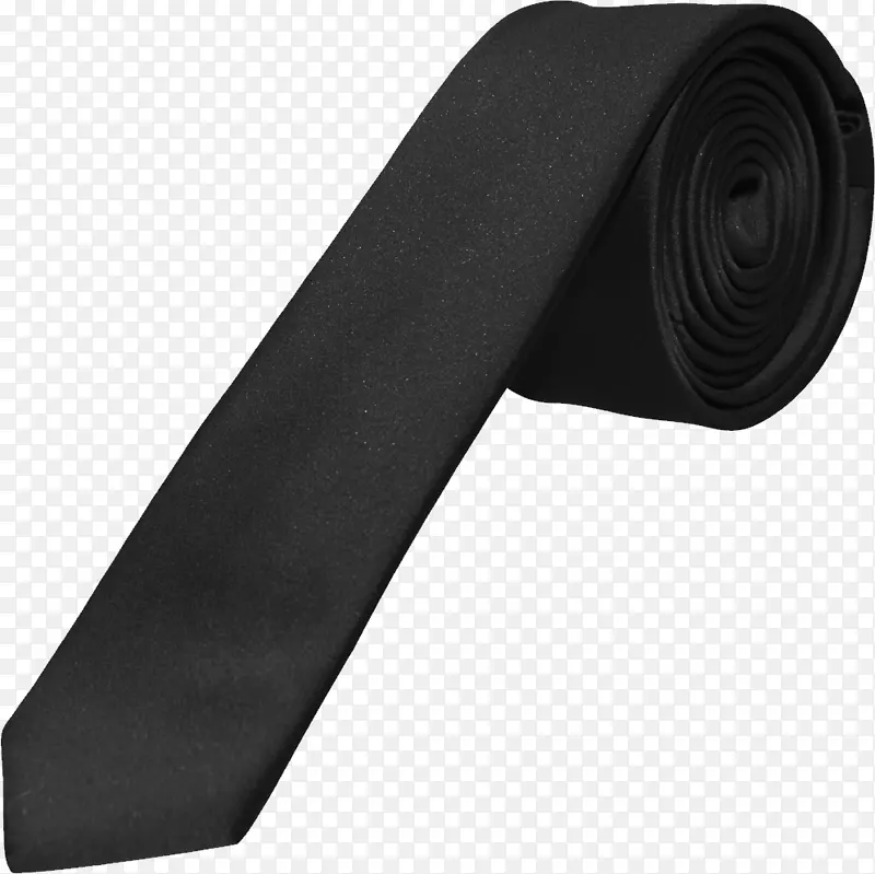 领带黑色领结鞋带结-黑色领带PNG形象