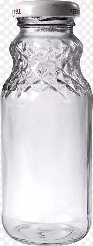 果汁玻璃瓶-空玻璃瓶PNG图像