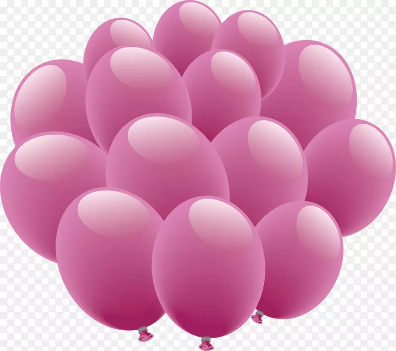 气球剪贴画-紫色气球png图像
