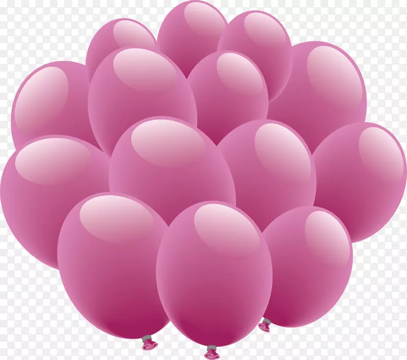 气球紫色剪贴画-气球PNG图像