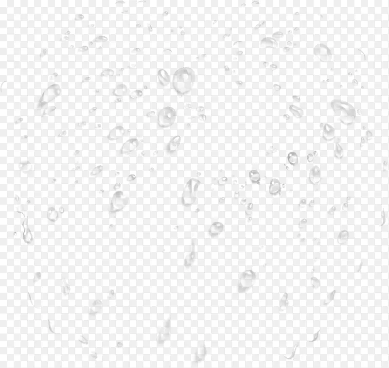 黑白点角图案-水滴png图像