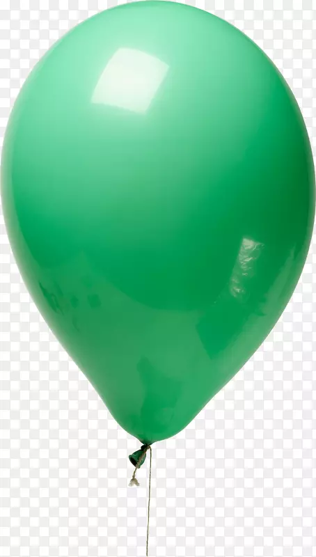 玩具气球光栅图形剪辑艺术-绿色气球png图像