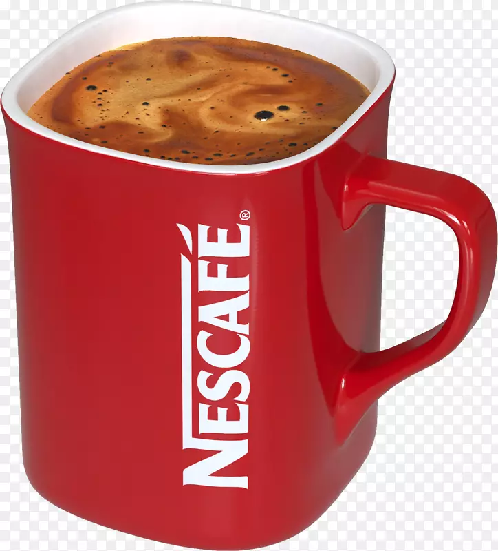 速溶咖啡杯Nescafé-Nescafe红杯咖啡PNG
