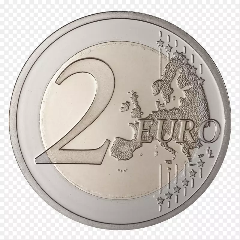 2欧元硬币2欧元PNG图片