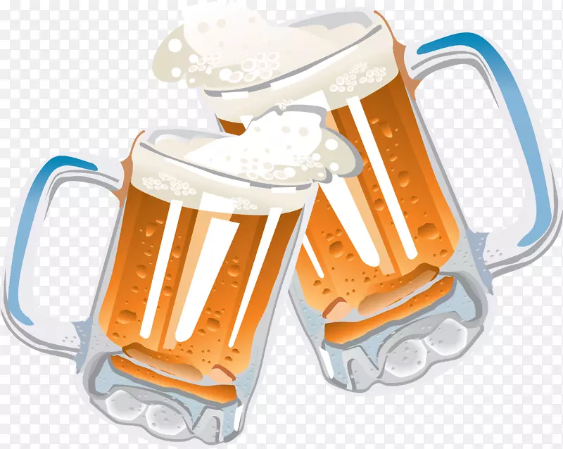 啤酒玻璃制品剪贴画-啤酒PNG形象
