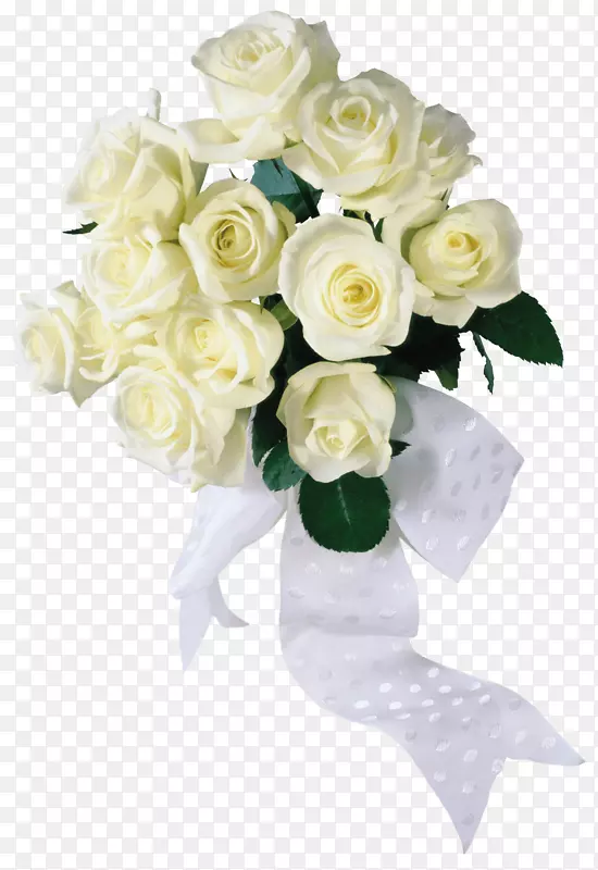 花束玫瑰-白玫瑰PNG图像