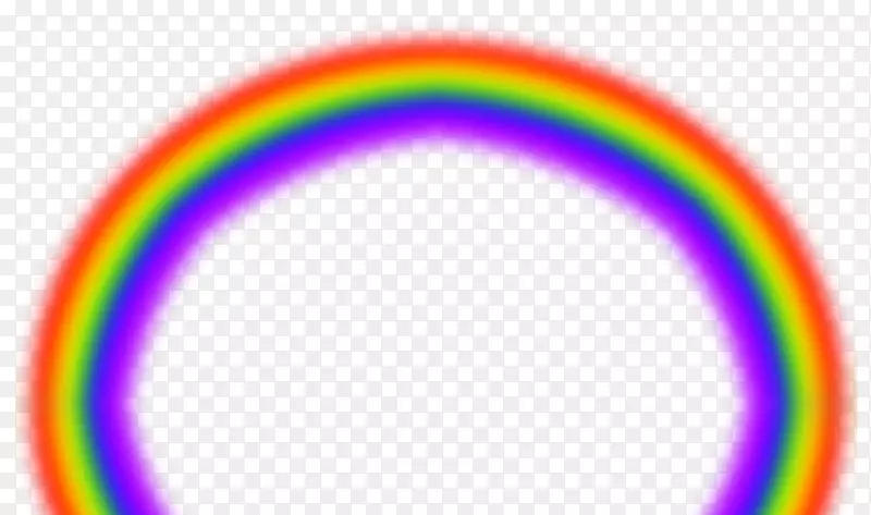 彩虹圆弧剪贴画-彩虹PNG图像