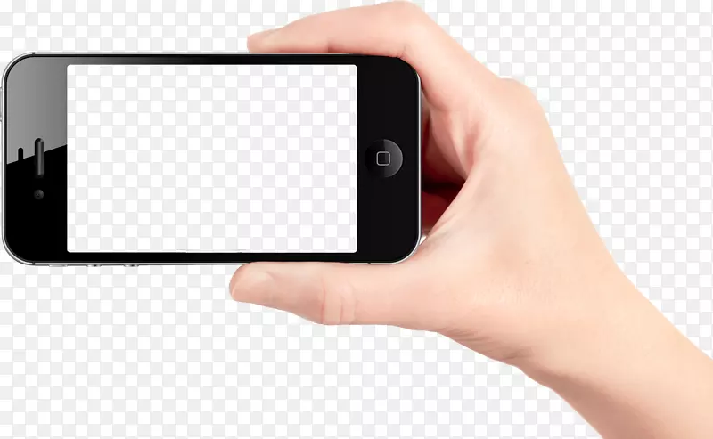 智能手机电话-智能手机在手PNG图像