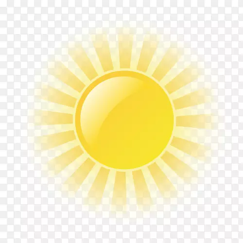 黄色圆壁纸-太阳PNG