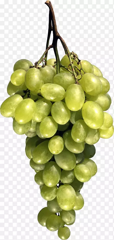 葡萄汁水果-绿色葡萄PNG图像