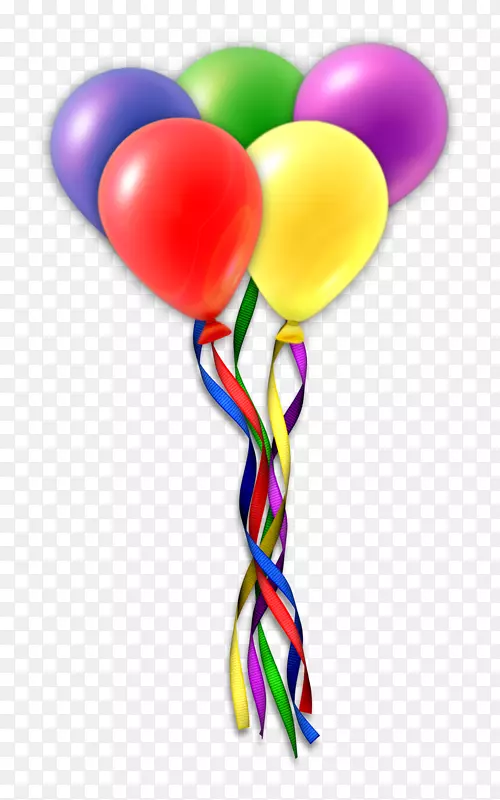生日蛋糕气球礼品剪贴画-气球PNG