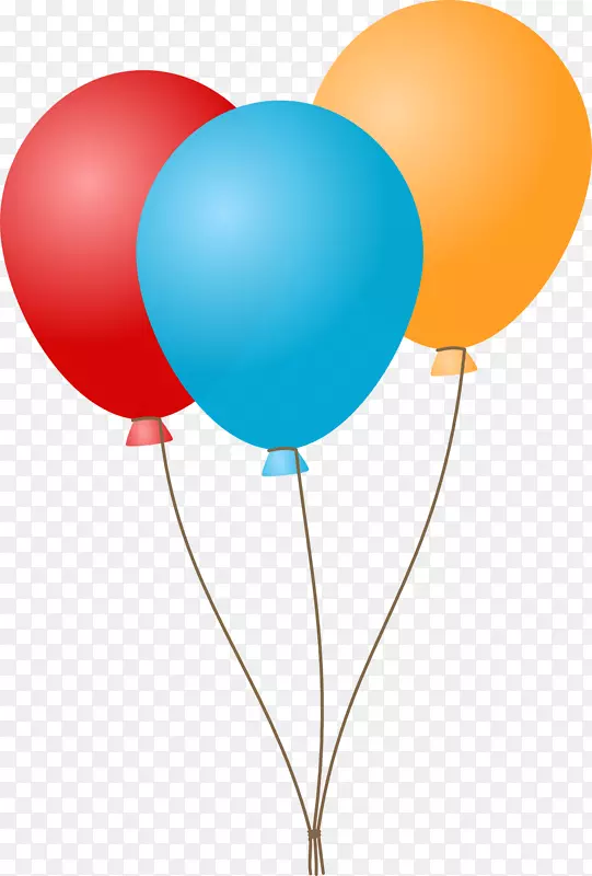 气球生日剪贴画-气球PNG 2