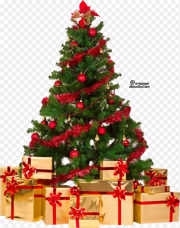 人工圣诞树圣诞装饰-圣诞树PNG文件
