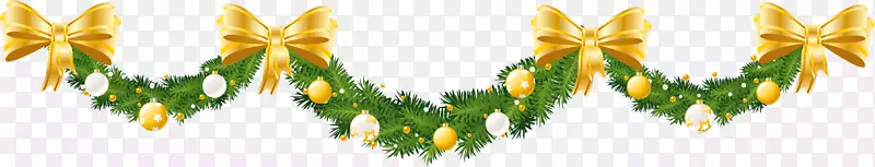 烧烤圣诞老人圣诞装饰剪贴画-花环PNG图片