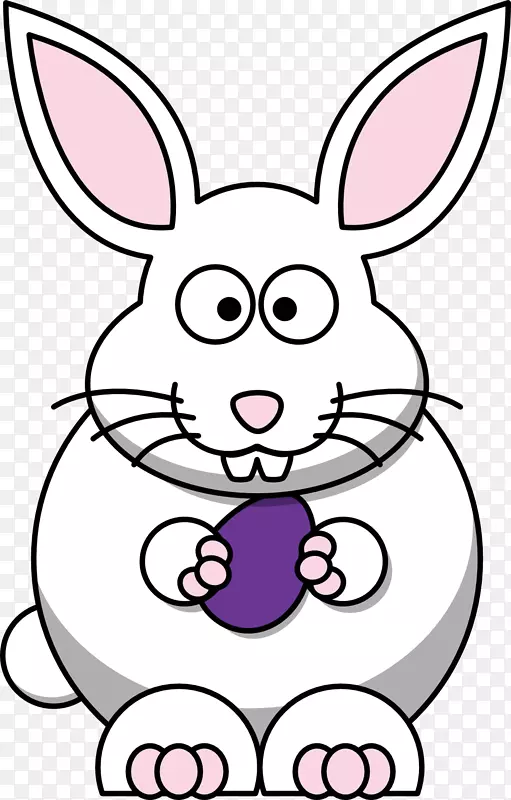 复活节兔子小兔卡通剪贴画-兔子剪贴画