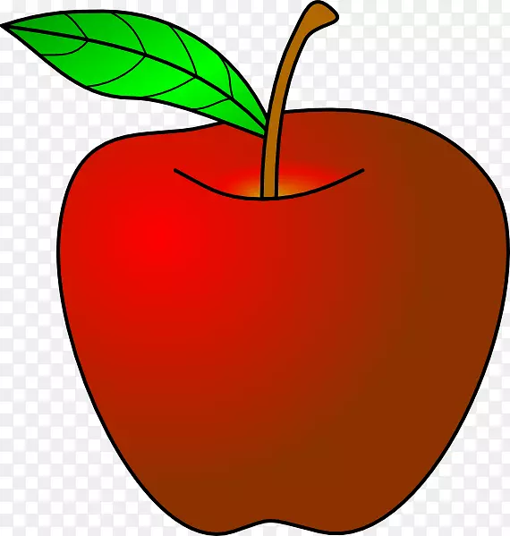 苹果红剪贴画-苹果剪贴画