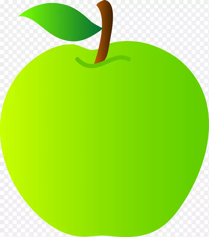 苹果绿色剪贴画-苹果剪贴画