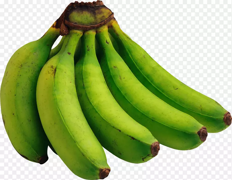烹饪香蕉素食菜绿色水果-绿色香蕉图片