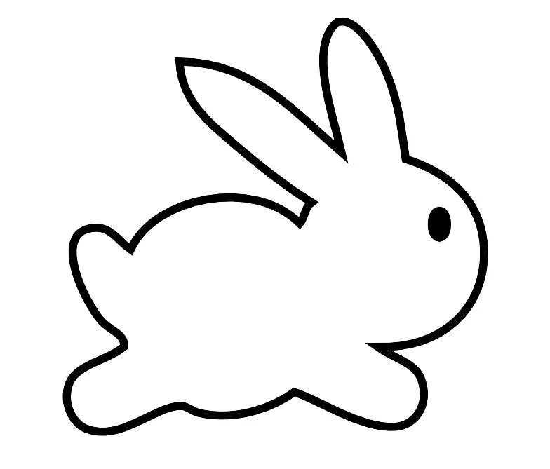 复活节兔子画夹艺术-兔子剪贴画