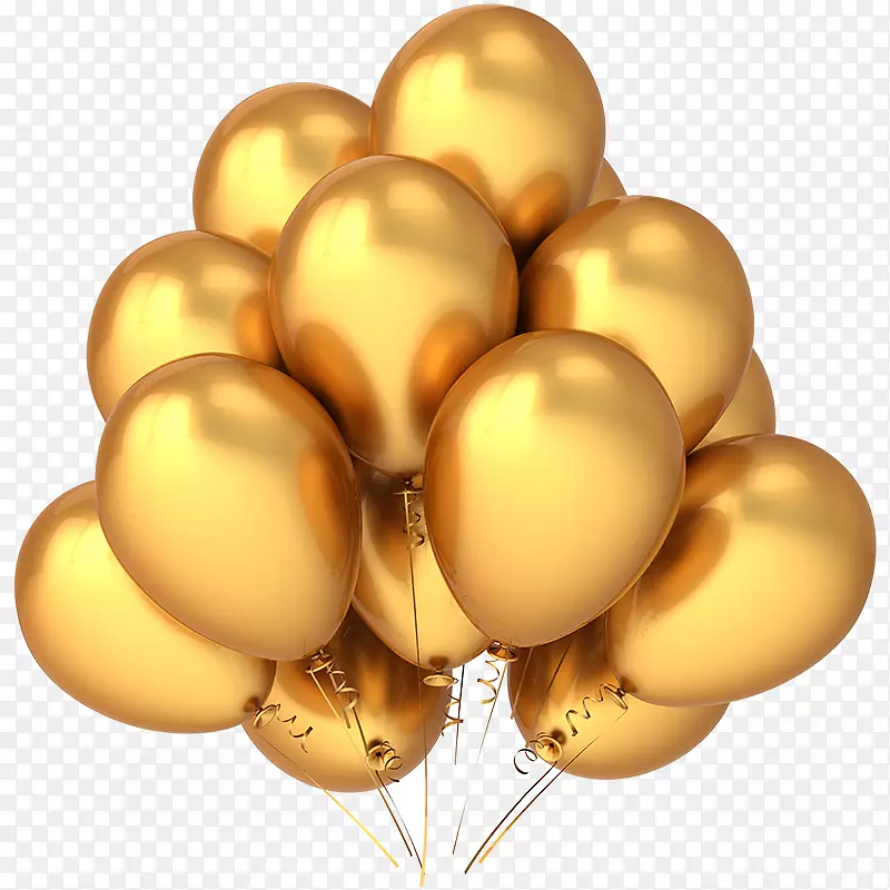 气球黄金摄影图片剪贴画.黄金气球
