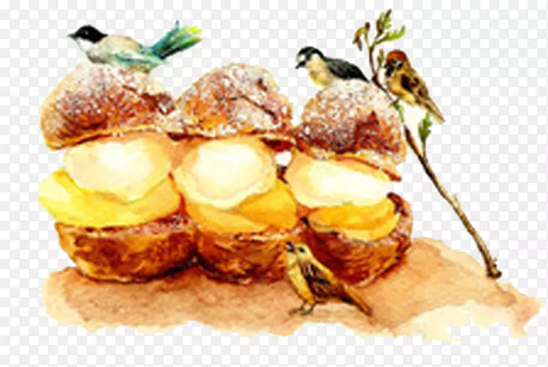 冰激凌食品普利特尔蛋糕甜点-推特鸟图片材料