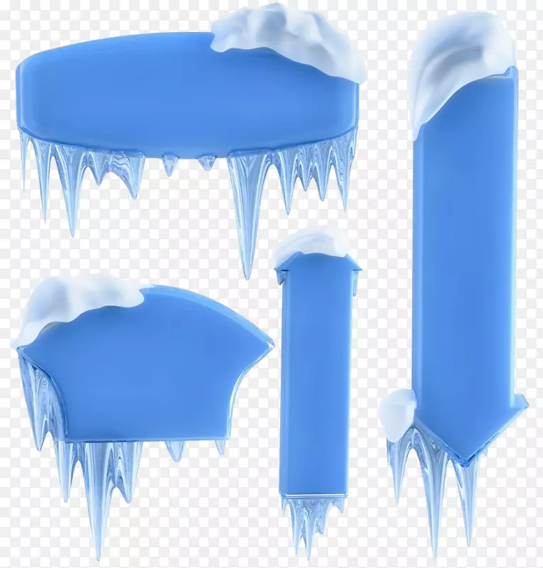 冰柱，冬季摄影，插图，雪-冰柱标题横幅