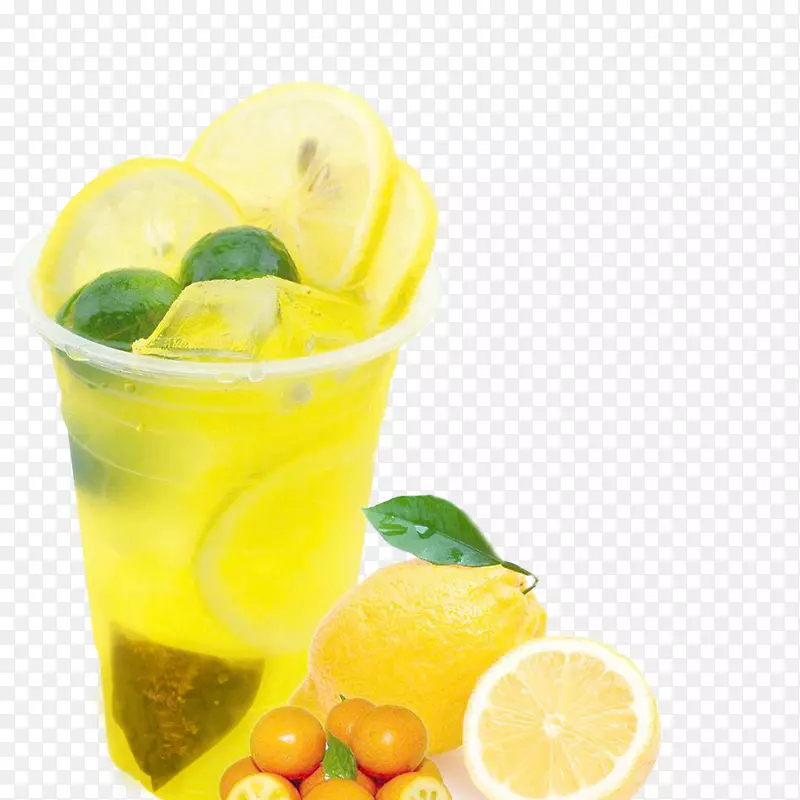 柠檬茶果汁柠檬水冷冻石灰茶绿茶