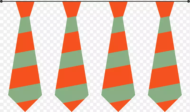 领带角图案-卡通条纹领带