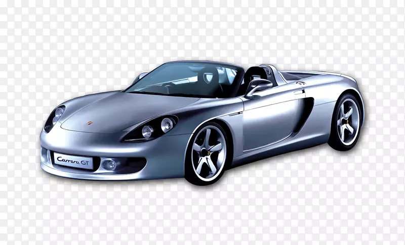 2004年保时捷Carrera GT跑车保时捷918 Spyder-银色跑车