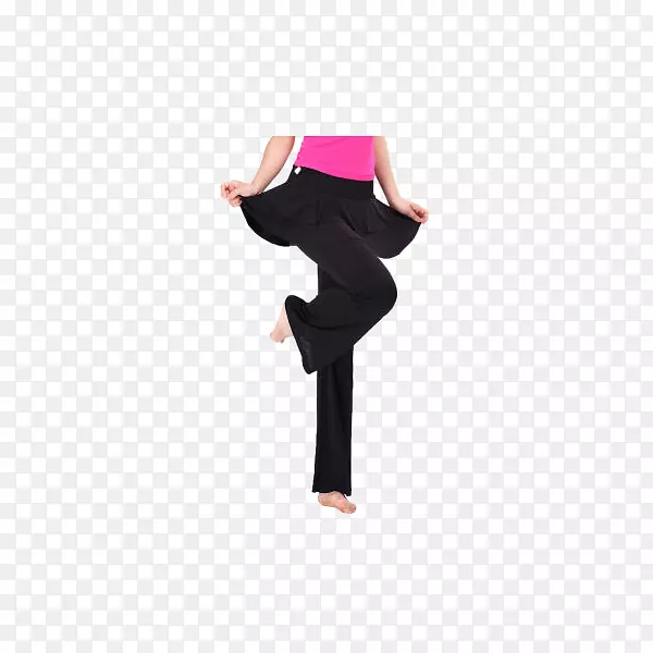 瑜伽裤舞蹈裤-兰博依人新的方形舞蹈瑜伽加载剂量的黑色偏航