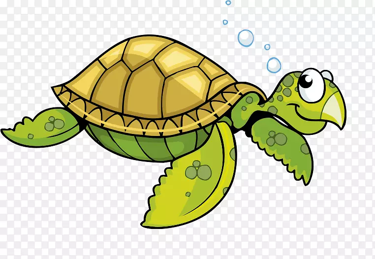 海龟卡通-泡泡龟卡通龟