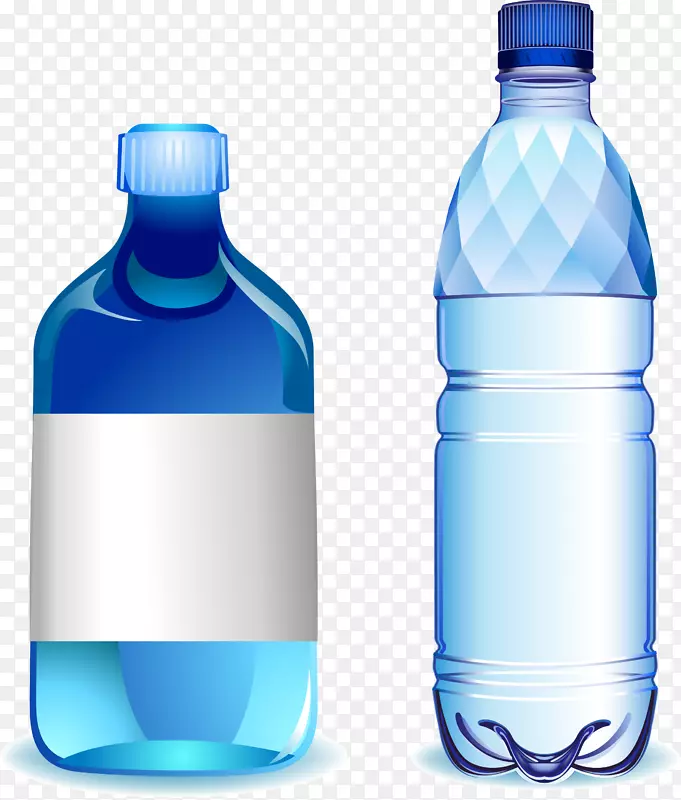 塑料瓶-蓝色水瓶