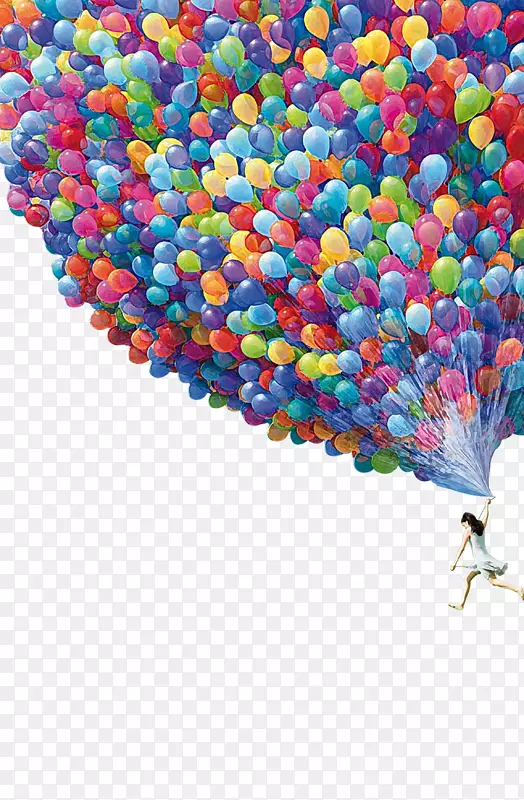 展示分辨率广告壁纸-学生鼓舞人心的浮动气球