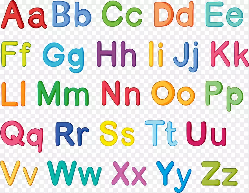 英文字母-彩色卡通字母表