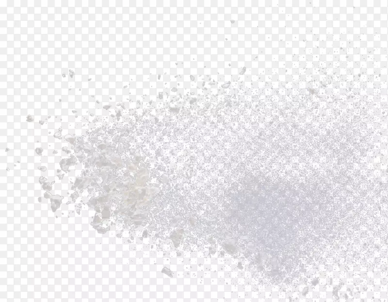 黑白图案-白色浮动粉