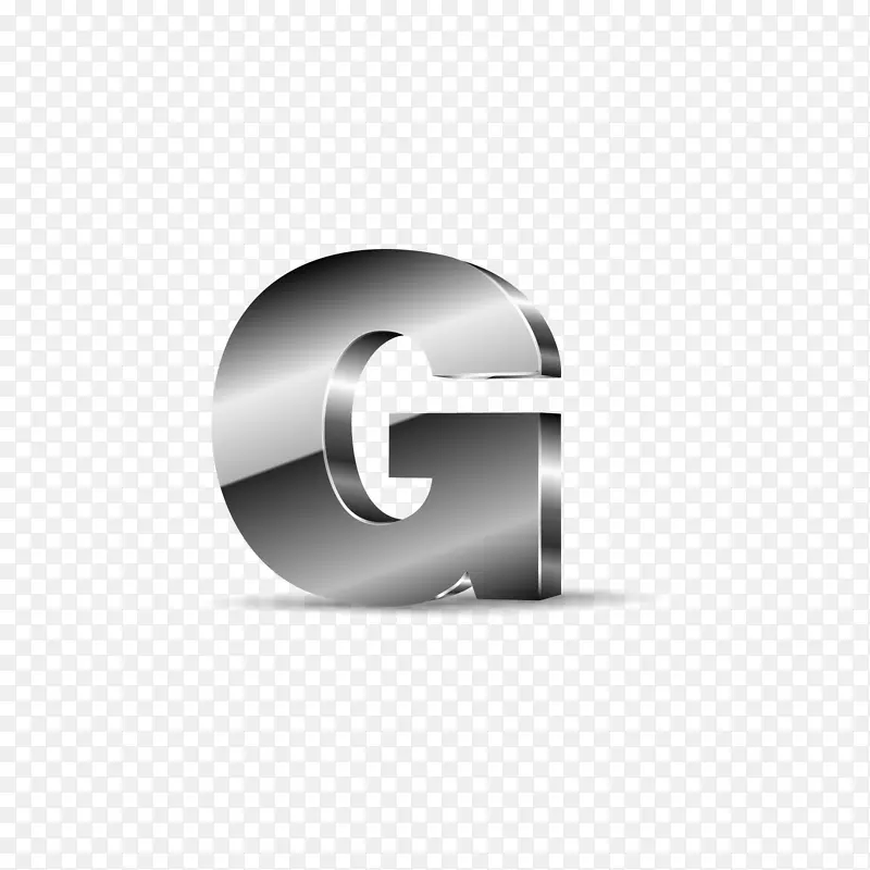 字母g-银色黑色字母g
