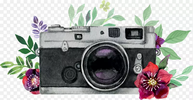 荷兰肖像摄影师MC Mulder摄影-美丽的水彩手绘相机