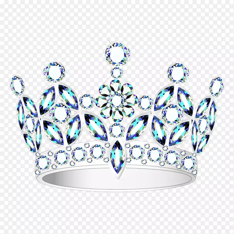 蓝宝石钻石宝石-蓝宝石王冠图片材料