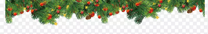 圣诞节装饰图案-圣诞节用的一排松树