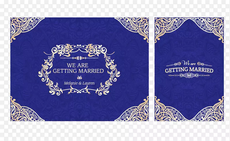 婚礼下载-欧式婚礼接待桌蓝色背景